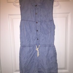 Chambray/denim romper